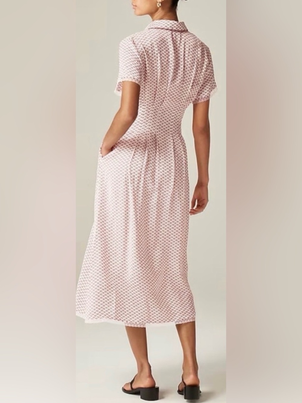 J. Crew Wren lace-trim shirtdress Floral Size 4 NWT - Picture 2 of 12
